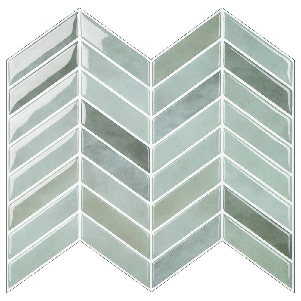 Self-adhesive Peel and Stick Backsplash 10" x 10" Stick Tile Wallpaper  for Kitchen Bathroom