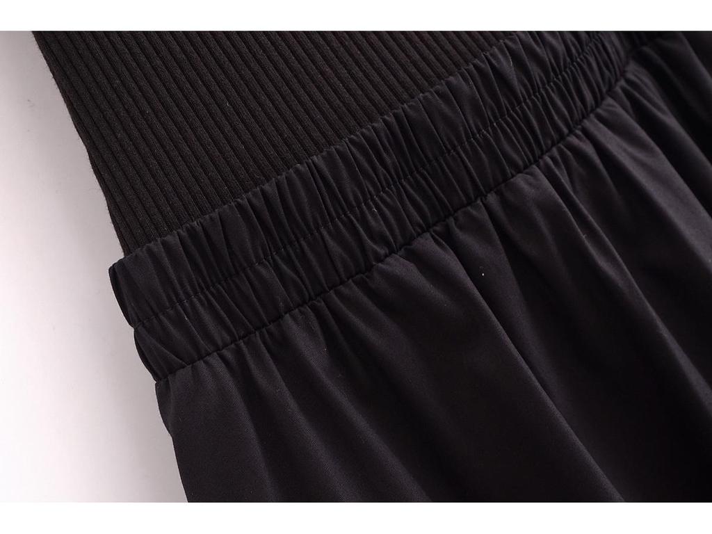 2025 Spring Women's European & American Style Sleeveless Patchwork Dress