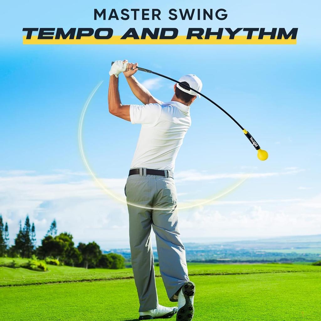 Yes4All 48 Zoll Golfschwungtrainer, Golfübungs-Schwungkorrektur, Gelb, japanischer Import [Reguläres Produkt]