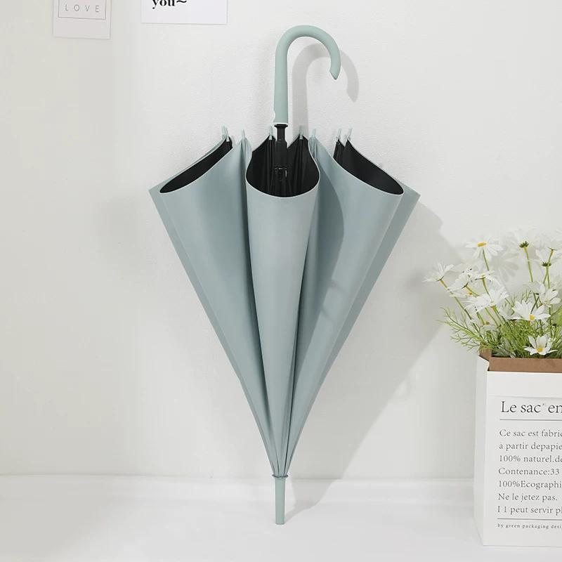 8-Rib Long-Handle Umbrella for Women, Wind-Resistant, Reinforced, Double-Person, Japanese Style, Thickened, Wind-Resistant, Large Automatic Straight