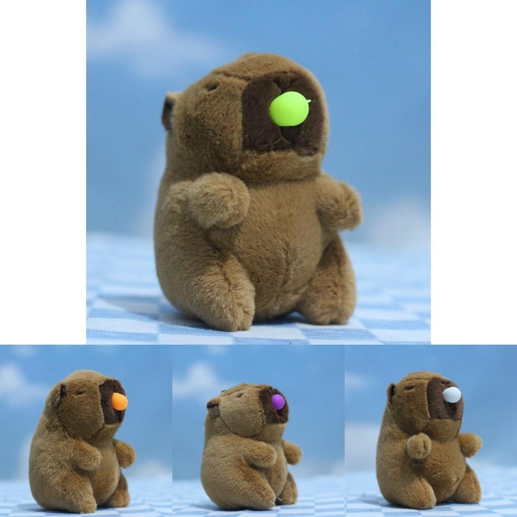 Charming Cartoon Capybara Plush Doll Super Soft Keyring Perfect For Kids And Adults