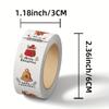 500pcs/roll Christmas Roll Stickers for Laptop Notebooks, Envelopes, Water Cups, Seals, Decorative Stickers