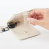 MUJI Card Holder with W80 x D10 x NDG16A3A Self-Standing Reel, Ivory, Approx. H110mm,