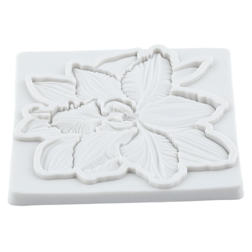 Flower Silicone Molds Orchid Daisy Rose Flower Fondant Mold Cake Decorating Tools Cupcake Topper Chocolate Candy Craft Gum Paste Polymer Clay