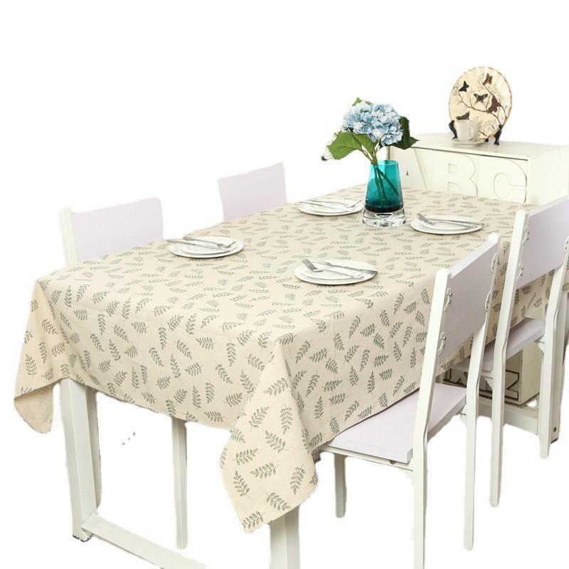 Modern Simple Green Olive Branch Lace Tablecloth Coffee Table Dining