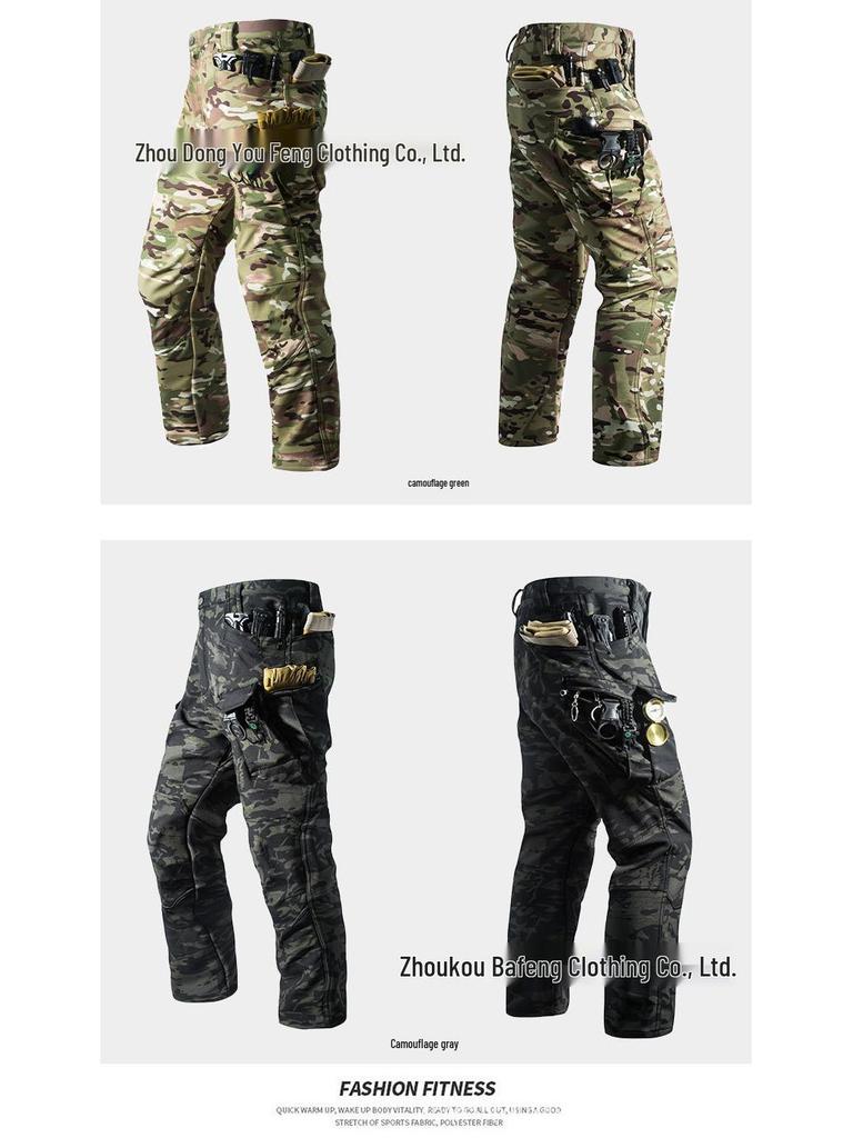 IX7 Fleece-Lined Softshell Hiking Pants - Waterproof, Windproof, and Warm