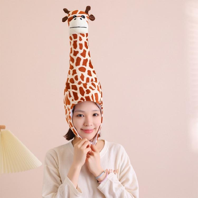 Dospělý Dítě Žirafí Klobouk Narozeninová Oslava Pokrývka Hlavy Kostým pro Hraní Rolí Scénická Pokrývka Hlavy