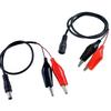 2 Alligator Clip To 1 Male Or Female Dc Power Plug Connector Adapter Dc 5.5*2.1Mm Clips Crocodile Test Leads