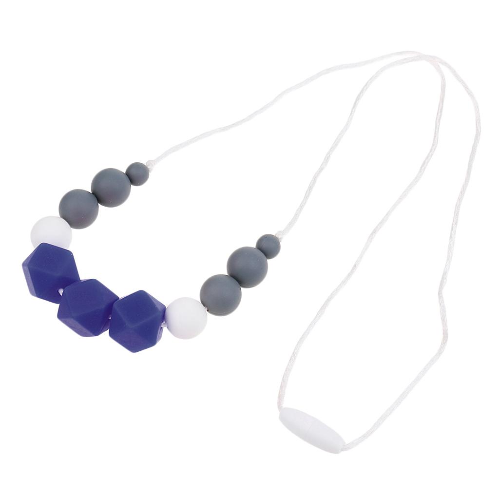 1pc Silicone Nursing Teething Chewable Teething Necklace Toy