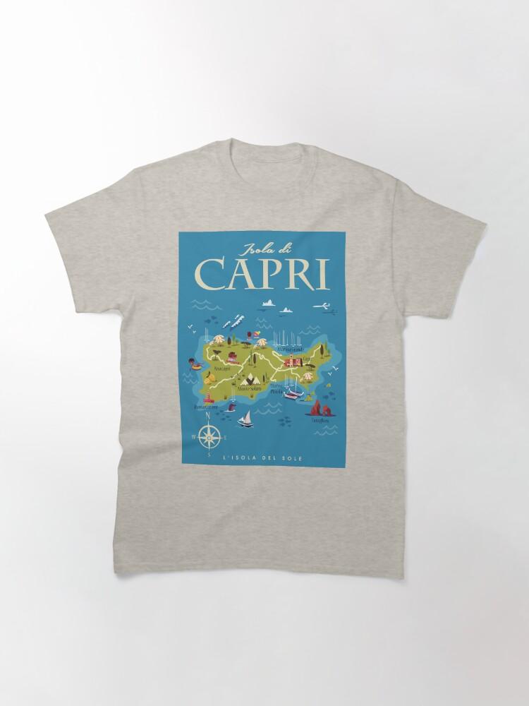 Peppino di Capri Capri map poster Classic T-Shirt