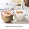 Shangqi Mikrowellengeeignete Glas-Frühstückstasse