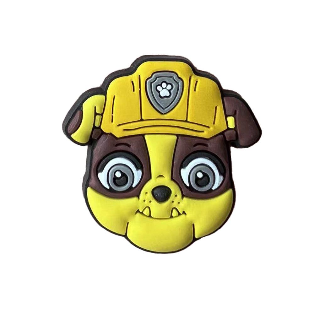 PAW Patrol Flower Clog Shoe Charms: Soft Rubber DIY Accessories