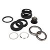 Bike Headset Bike Fork Bowls Set Aluminum Alloy Bike Front Fork Stem Headset for 49.7mm Straight Steerer Frame