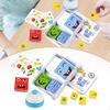 Expression Matching Block Wood Logical for Children Adults Preschool L