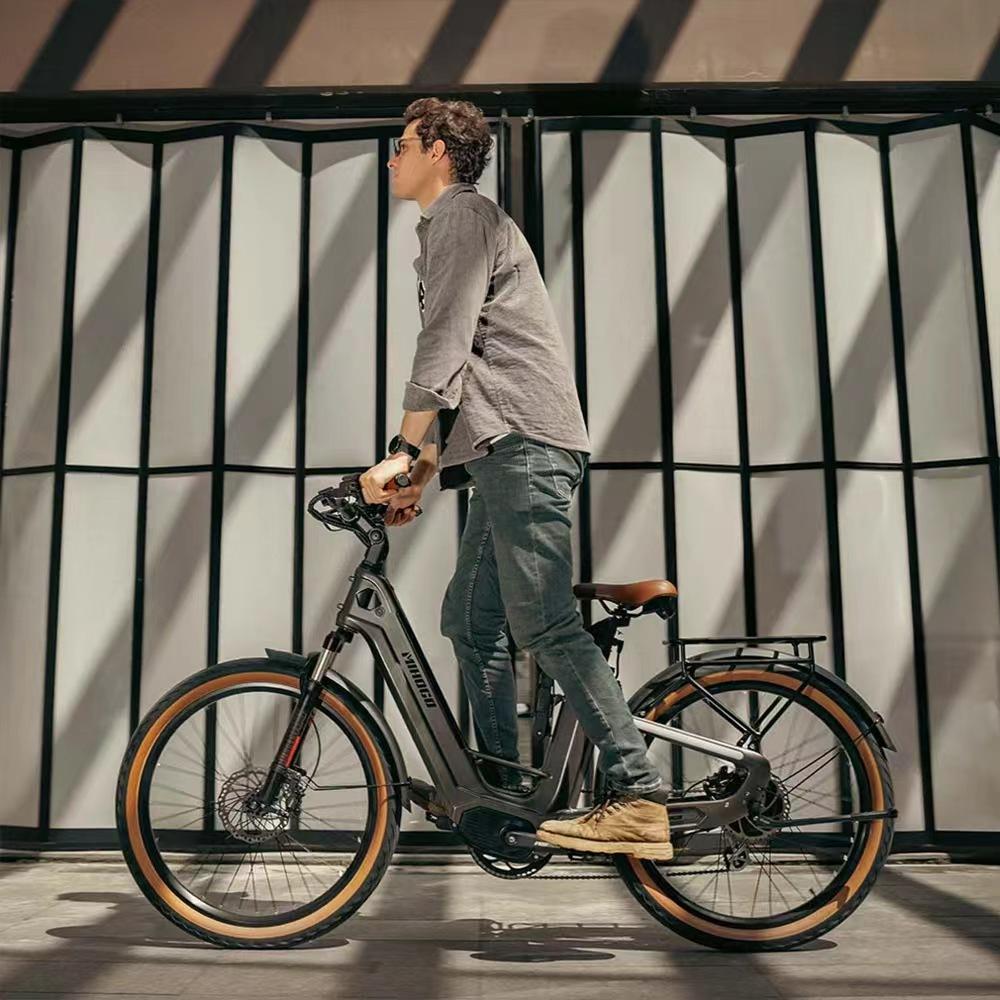 MIHOGO AIR Urban Electric Bicycles T800 Carbon Fiber Frame 750W Rear Brushless Permanent Magnet Motor