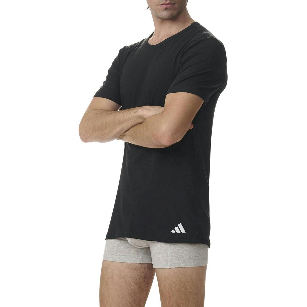 Adidas Mens Crew Neck Regular T-Shirt (Pack of 2)