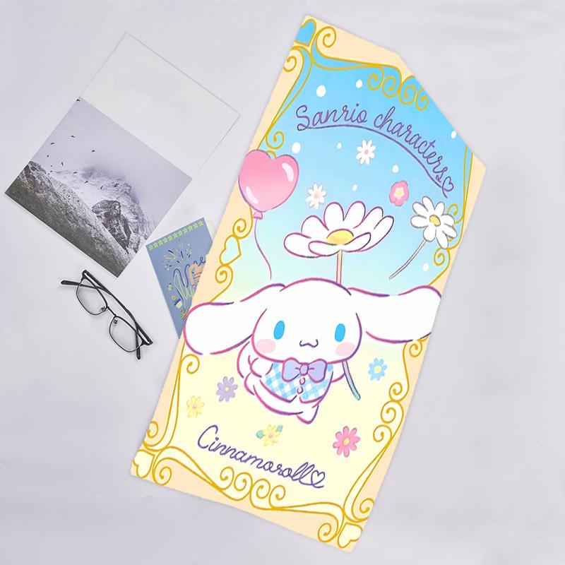 1pc Sanrio Cinnamoroll4 Beach Towel, Beach and Seaside Swimming Pool Equipment, Fashion Pattern, Rectangular, Travel Essentials