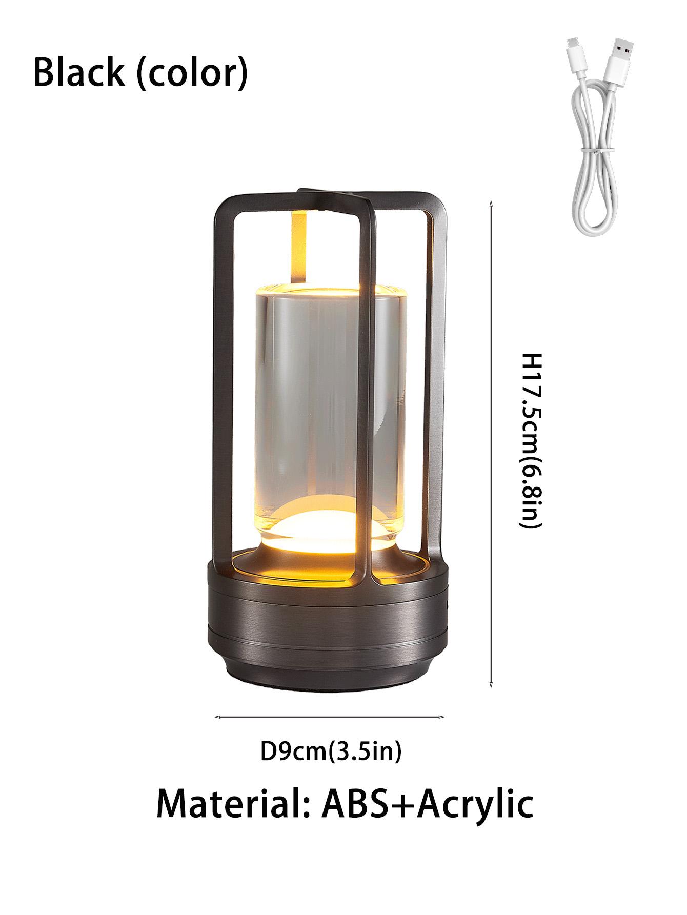 

Светодиодная аккумуляторная сенсорная настольная лампа с USB-зарядкой, внутренний/наружный светильник для домашнего декора для спальни, прикроватный ночник