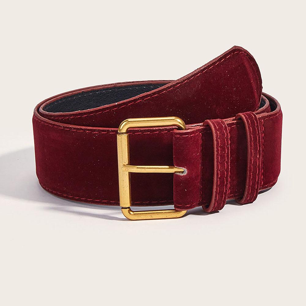 Dames Suède Retro Brede Riem Rok Jeans Jas Mode Accessoires - Mode Riem Decoratie 122cm black
