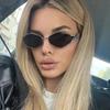 Fashion Polygonal Women Sunglasses  Vintage Brand Rhombus Ladies Sun glasses Shades Unique Metal Frame Punk Eyewear Men