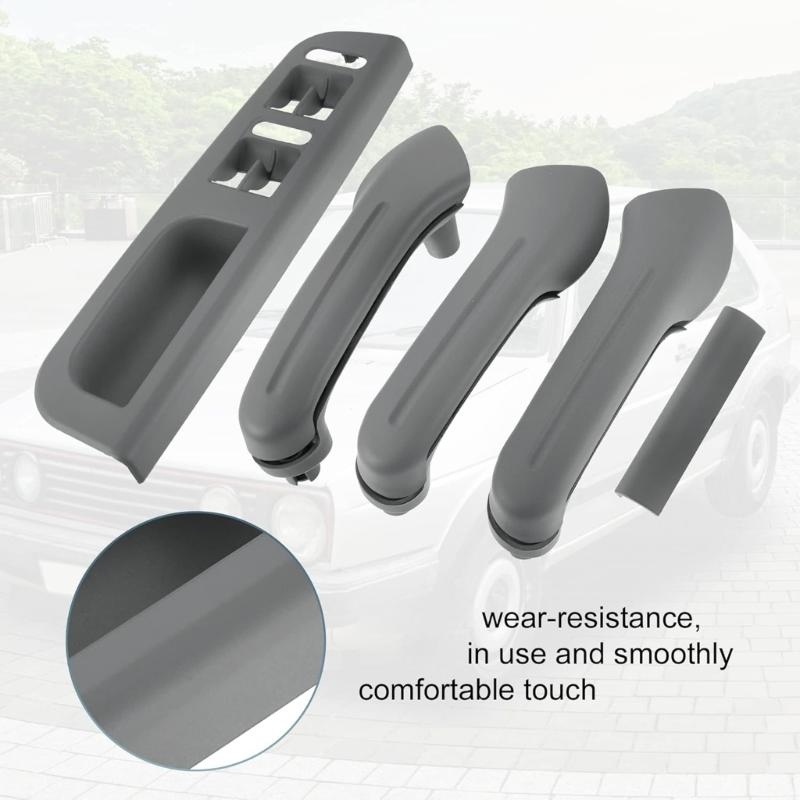 Car Interior Enhancement ABS Window Panel Frame And Handle Cover Set For Recognized Models