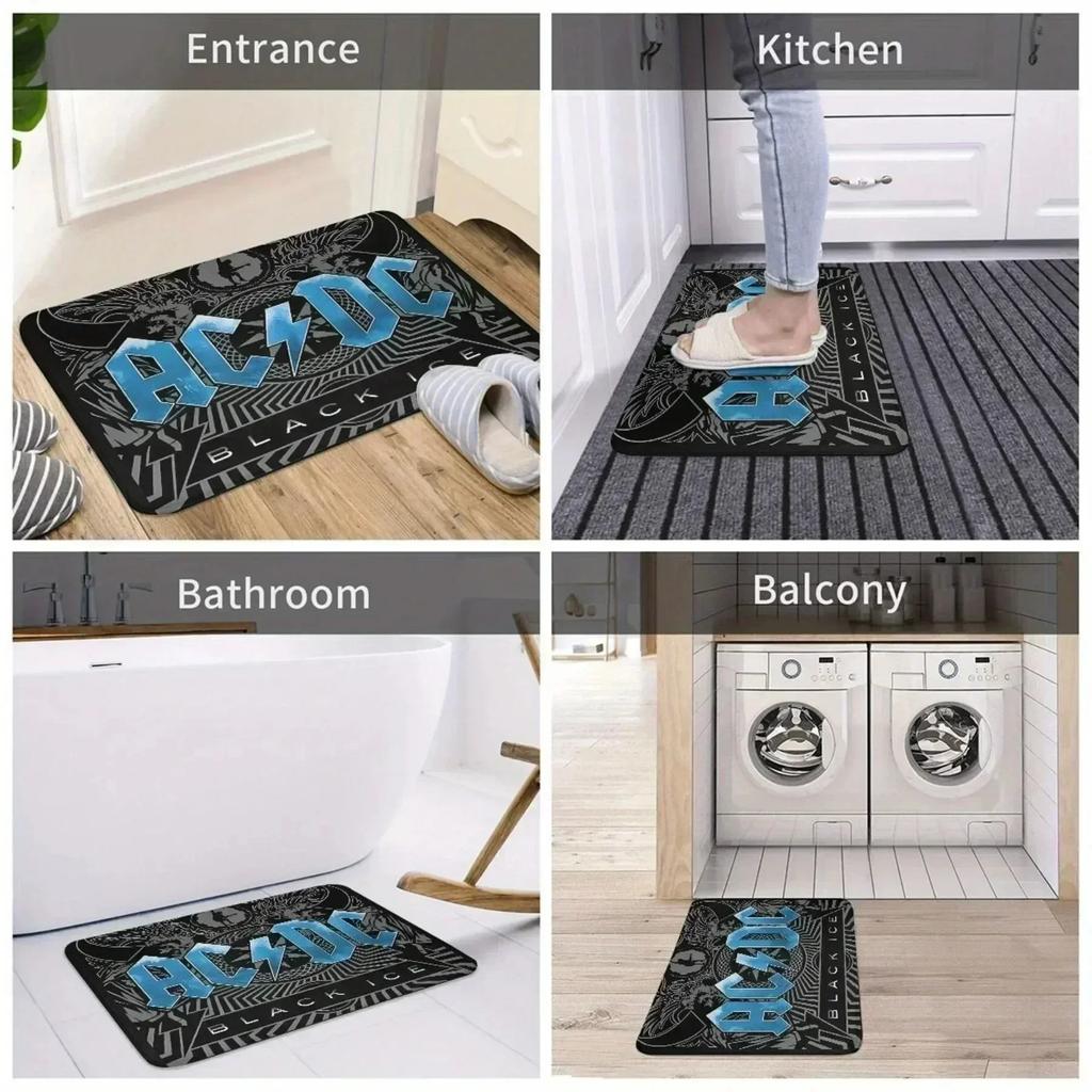 1 Stück Waschküche Küchenteppiche Rutschfest Heimtürmatten Pop-Design Badezimmerteppiche Badematte Teppich für Zuhause Spüle Wäsche Dekor