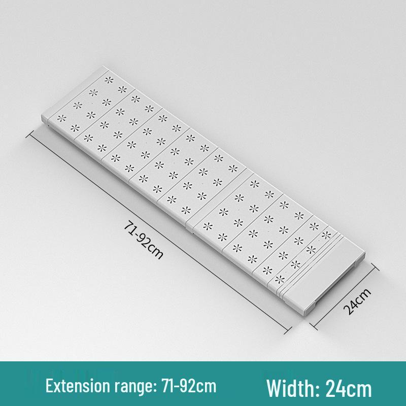 Retractable Wardrobe Storage Rack with Layered Partition for Dormitory Use
