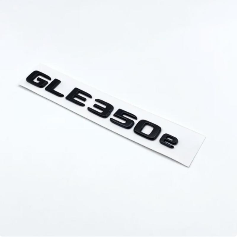 3D ABS Chrome Glossy Black Letters GLE350e GLE350de GLE500e 4Matic Emblem for Mercedes Benz W166 Car Trunk Logo Sticker