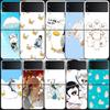 Anime Gintama Mr. Raindrop Phone Case For Samsung Z Flip 7 6 5G Galaxy Z Flip 5 4 3 Black Hard Cell Cover Luxury PC Shell Coque