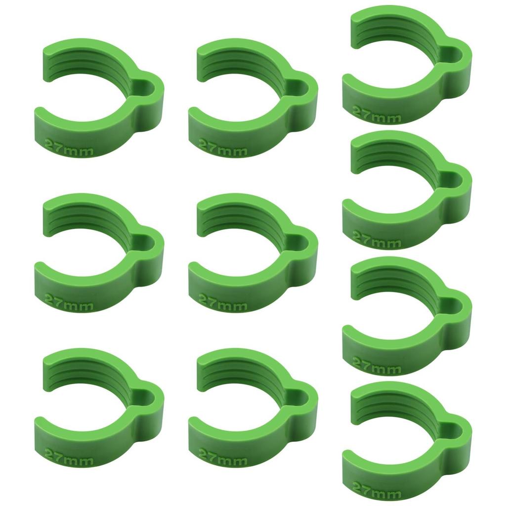 Coiled Hose Clips For 27mm Hoses, For Extractor And Sander -10 Pcs