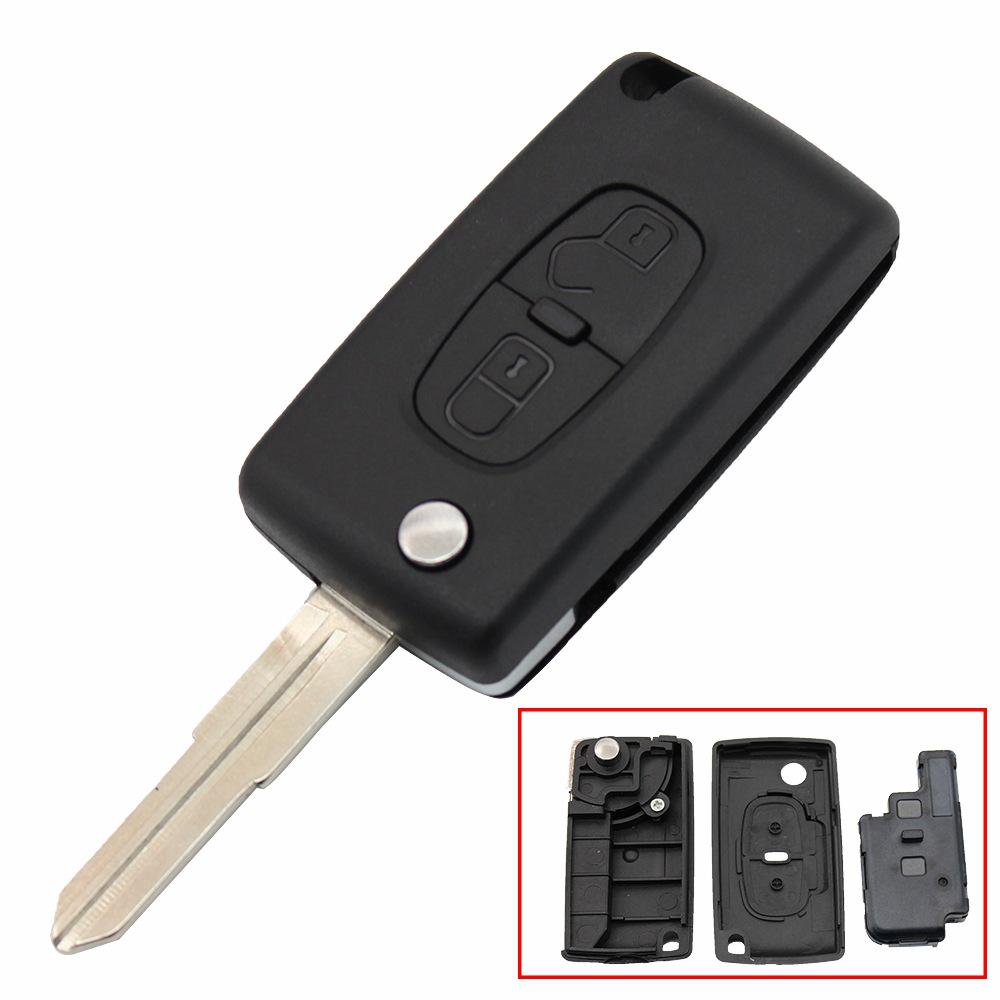 

Peugeot 4007/4008 Citroen C4 2-Button Folding Remote Key Shell MIT11R