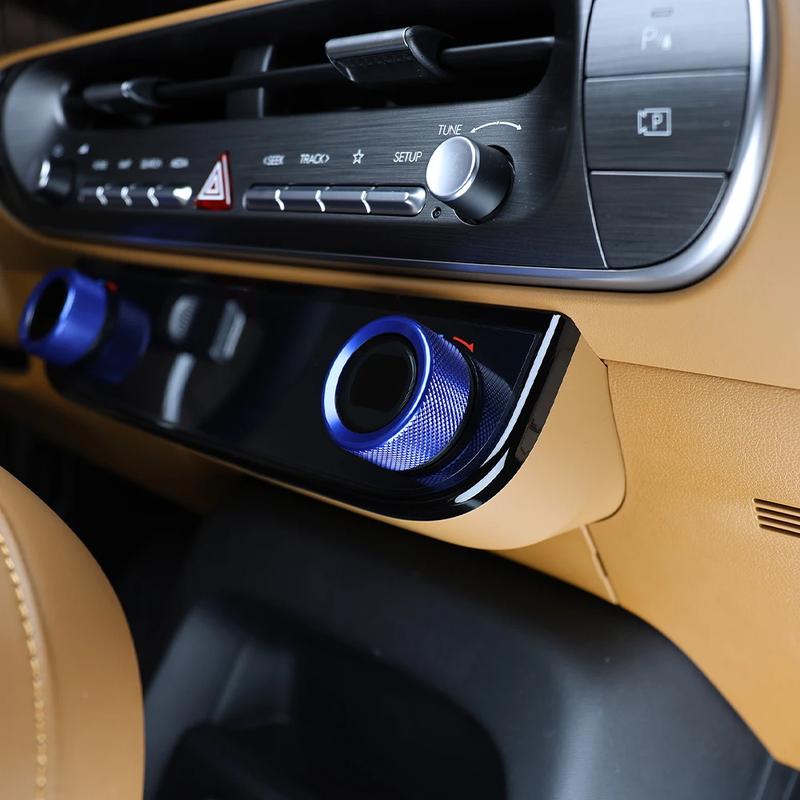 Air Conditioning Ring Decorative Cover For Tuning Hyundai Palisade LX3 2025 2026 Aluminum Red Blue Black Interior Accessories