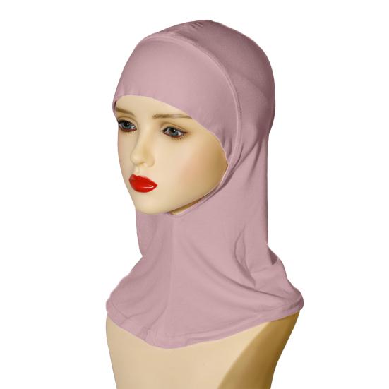 Women Headscarf Hat Solid Color Ethnic Top Hat Comfortable Elastic