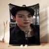 Black Denim Silver Chains Aesthetic Pattern Blanket Ultra Soft Throw Blanket For Living Room Sofa Bedroom Bed Home Party Decor Memorial Gift