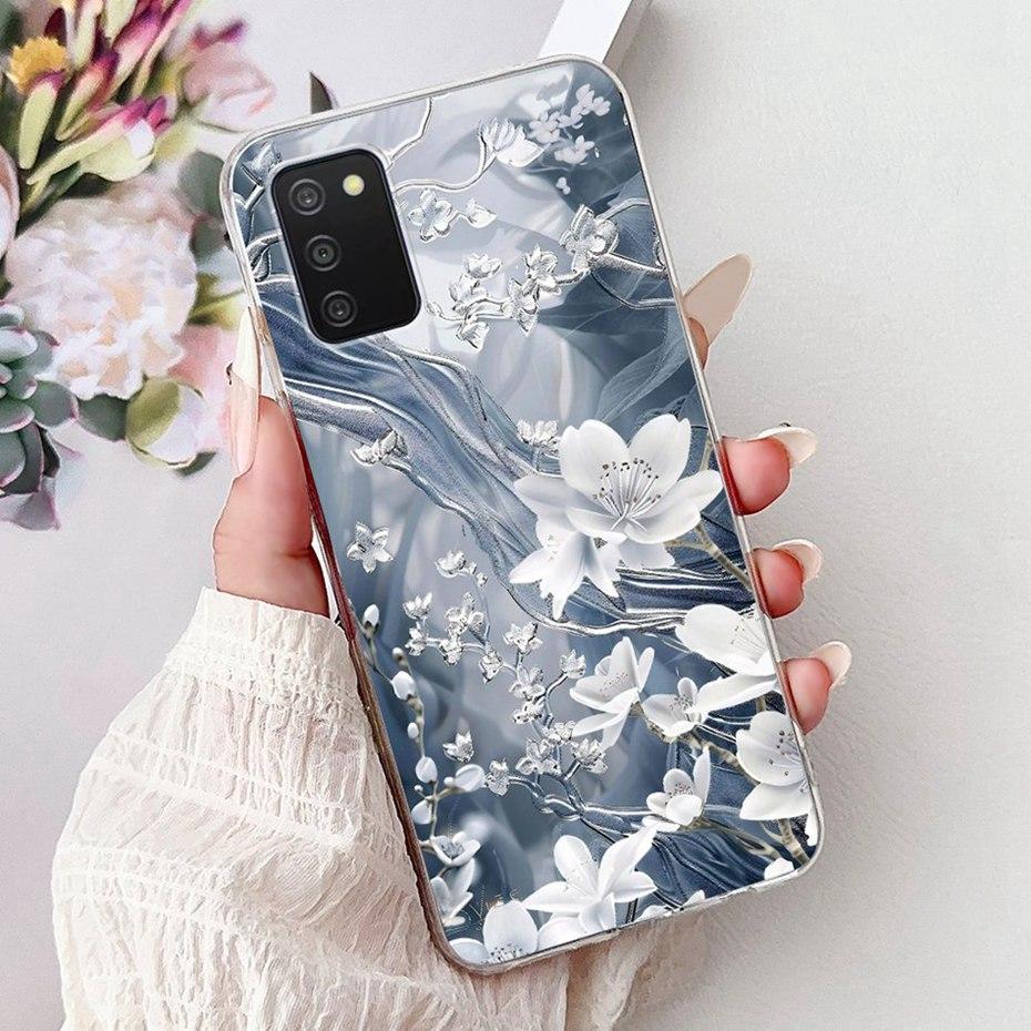 Cute Painting Phone Case For Samsung Galaxy A03s Soft Silicone TPU Back Covers For Samsung A03S SM-A037F A037G Cases Bumpers