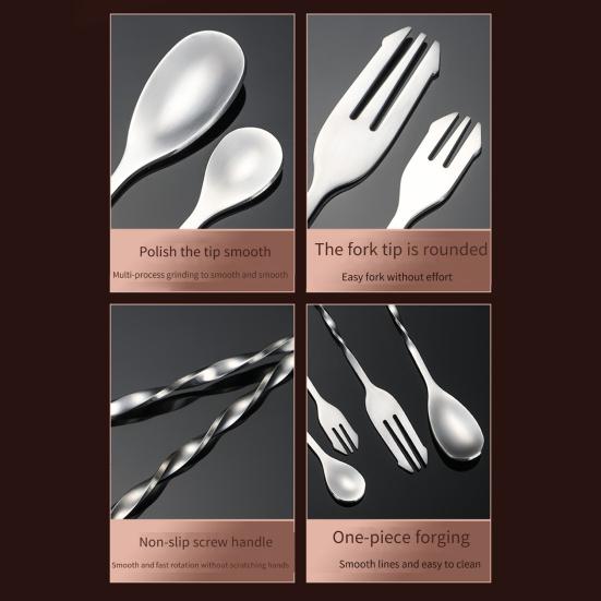 Koktejlové míchací lžíce z nerezové oceli Barová lžíce Dlouhé míchání Lžíce Míchadla na nápoje na čaj Káva Zmrzlina Šťáva