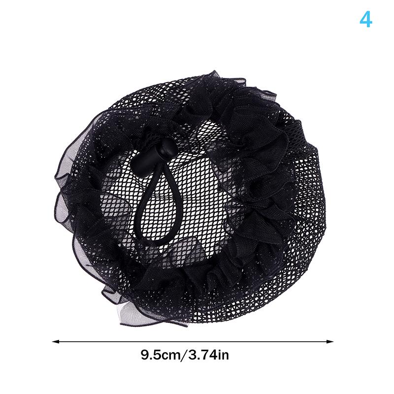 Mesh Crochet Hair Net For Women Invisible Bun Cover Hair Net Ballet Dance Skating Stretchable Hairnet Work Hair Accessories