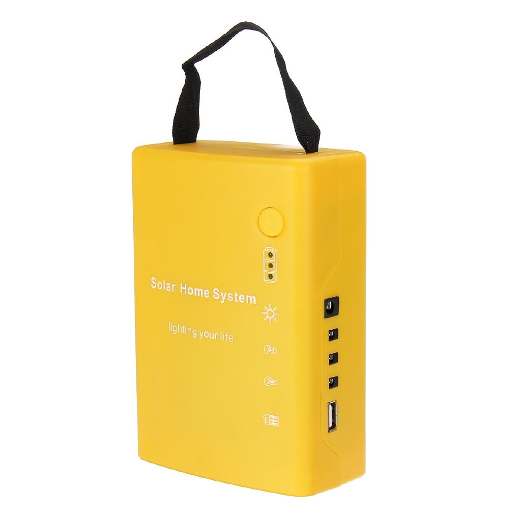 Portable Solar Panels Charging Generator Power System Home Outdoor Lighting for LED Bulb Solar Generators with FM Radio