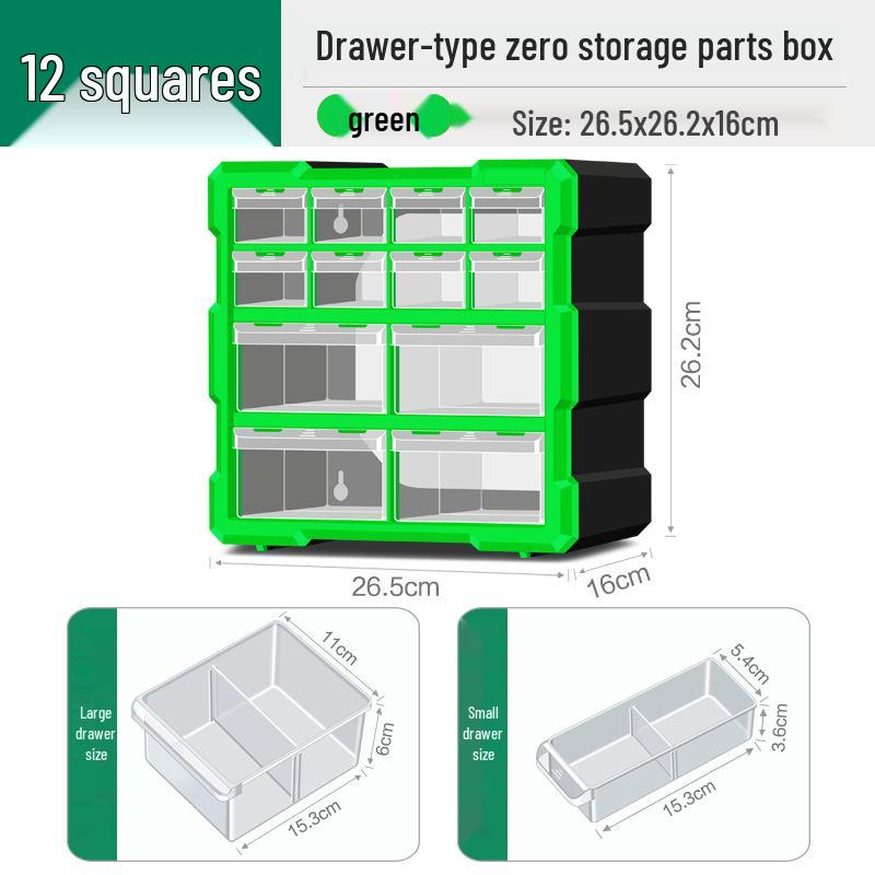 Parts Storage Cabinet with Drawers for Electronics, Hardware, & Screws