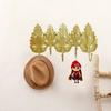 Elegant Gold Leaf Iron Wall Hook For Entryway Bedroom Storage Key Coat Hanger Practical Home Organization Tool