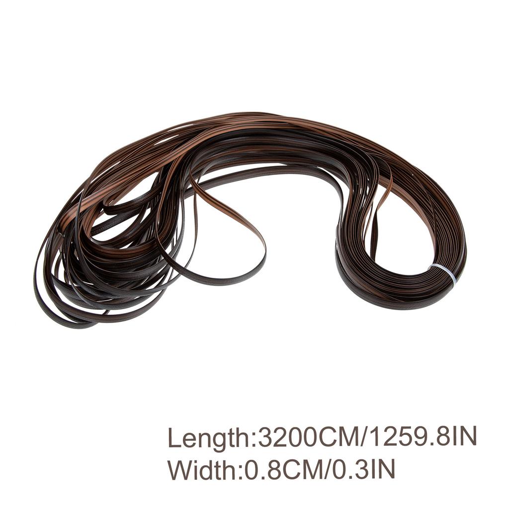 1 Roll DIY Rattan Weaving Material Strong Flexible Flat Plastic Wicker for Furniture Repair Handmade Basket Craft Projects