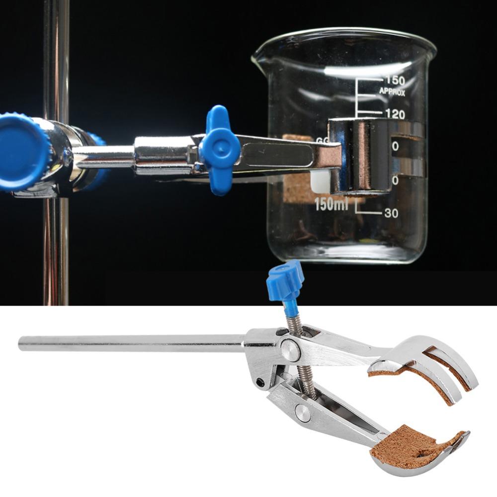Anti Slip Pad Lab Flask Clamp Zinc Alloy Beaker Holder Condenser Clamp Lab Testing