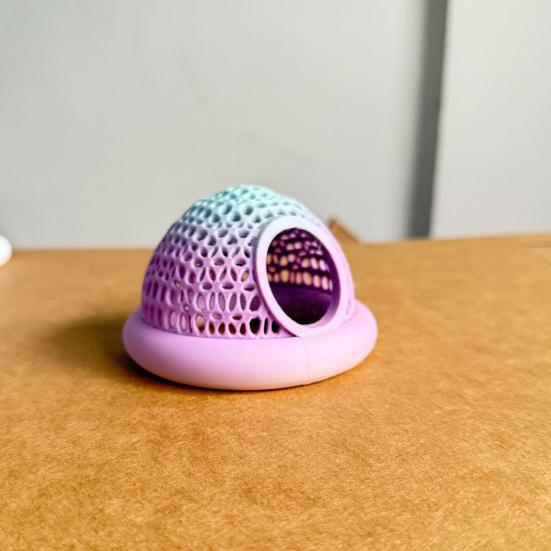 Floating Betta Fish Hide And Shrimp Cave 3D Printed Aquarium Hammock Small Feeding Ring Resting Shelter for Fish Tank Decoration