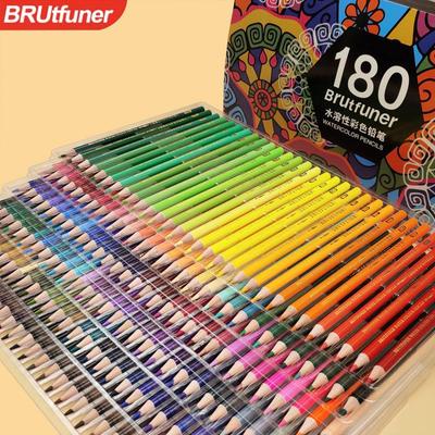 Exclusif transfrontalier: Sets de crayons de couleur 120 couleurs, 160 couleurs à base d'huile, 150 couleurs solubles à l'eau et 180 couleurs