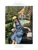 2025 Summer Casual T-Shirt and Denim Overall Skirt Set for Women