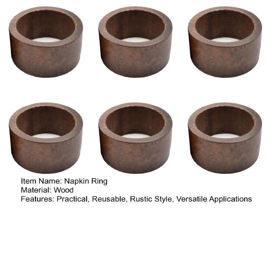 Yousheng Wood Napkin Rings Rustic Napkin Holders Reusable Napkin Rings for Dinner Party Wedding Christmas Home Farmhouse Decor