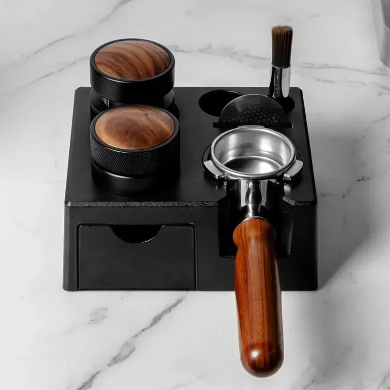 New Coffee Portafialter Holder Tamping Station Organizer Stand Support Base Delonghi Breville For Espresso Accessories Barista
