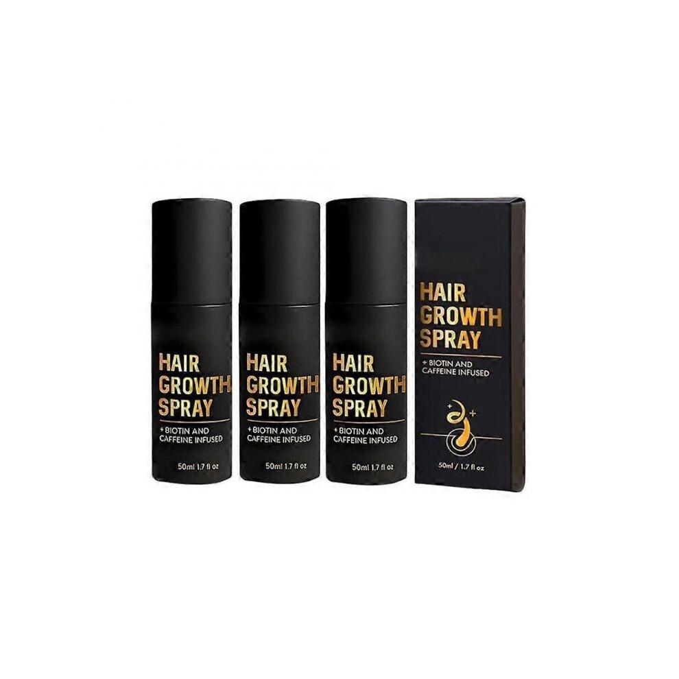 3X HaloGrow Hair Growth Spray with Biotin & Caffeine - Fast-Acting Hair Regrowth Treatment for Thinning Hair In Men & Women