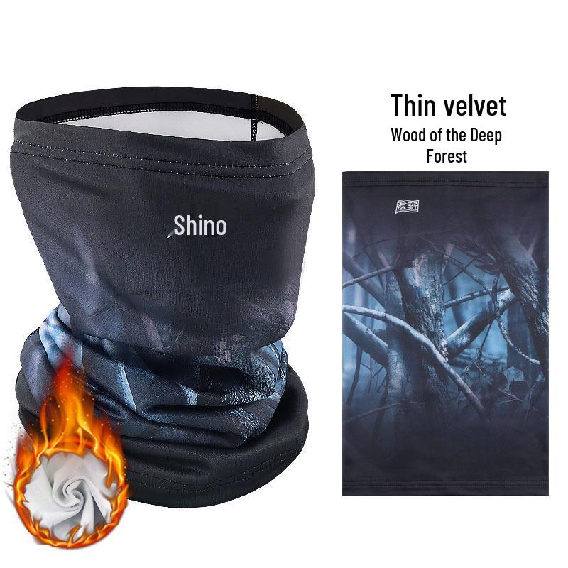 Unisex Fleece-Lined Neck Gaiter for Cycling: Windproof Mask & Cold Protection Neck Warmer.