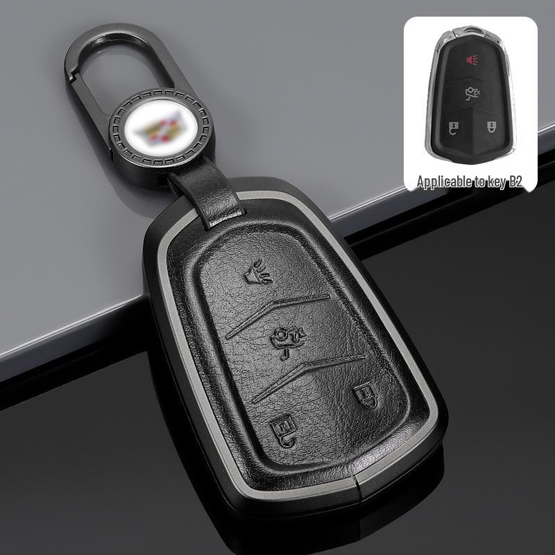 Cadillac Key Protective Shell: Fits XT4, XT5, XT6, CT4, CT5 - Original Car Key Cover with Buckle.